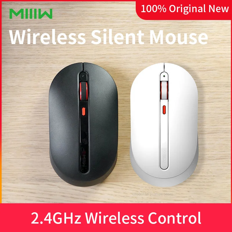 

MIIIW M20 Silent Wireless Mouse Mute button Multi-grade DPI support Windows 10 and above or Mac OS 10.10 and above