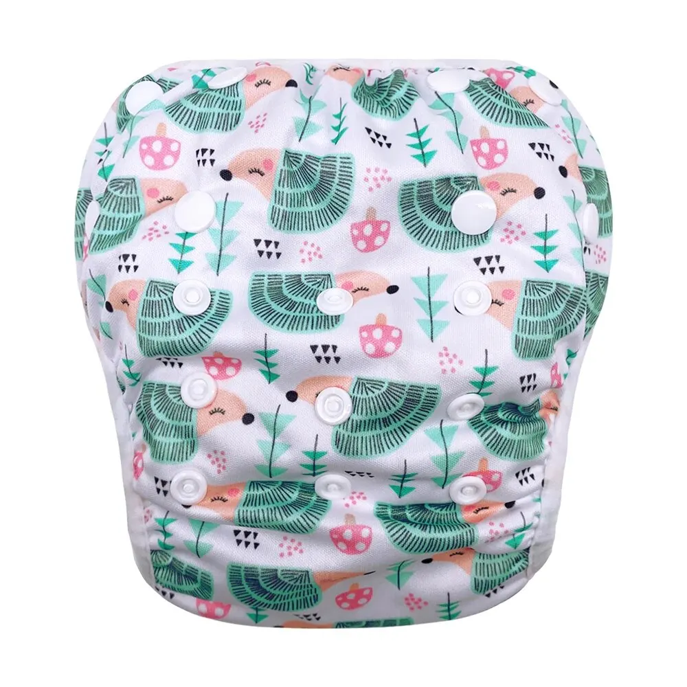 Детские летние дышащие сетчатые подгузники унисекс с регулируемой талией для