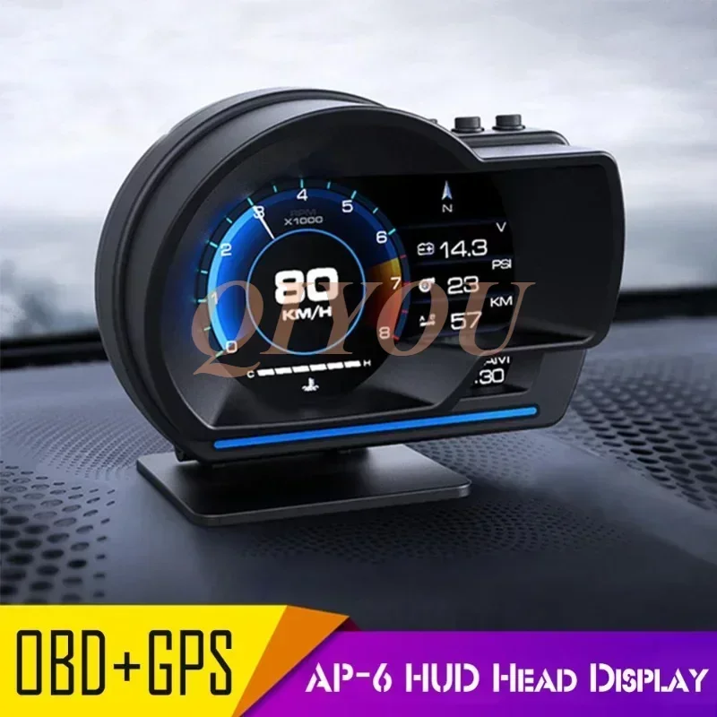 Универсальный автомобильный HUD OBD + GPS проекционный дисплей Спидометр