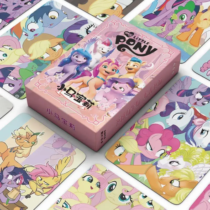 50 лазерных карт новинка милая карта Пони My Little Pony забавные Редкие карты памяти SGR