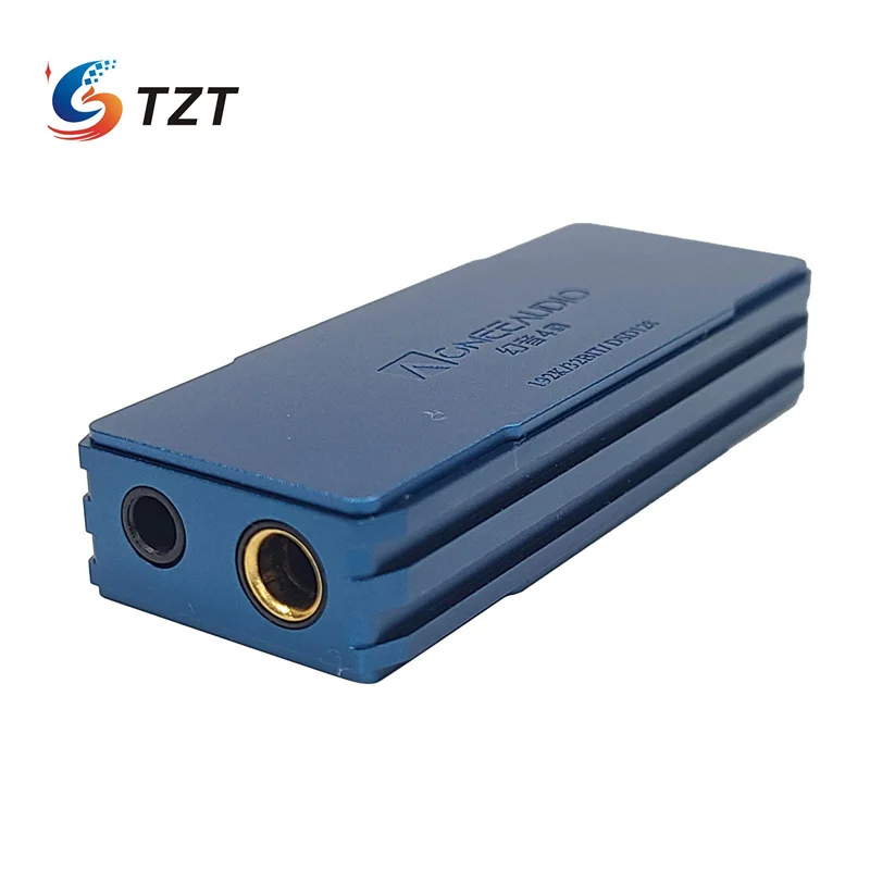 TZT ACMEEAUDIO 4S USB DAC Headphone Amplifier 192K/24BIT DSD128 Audio Decoder for Game Cellphone  Blue/Silver