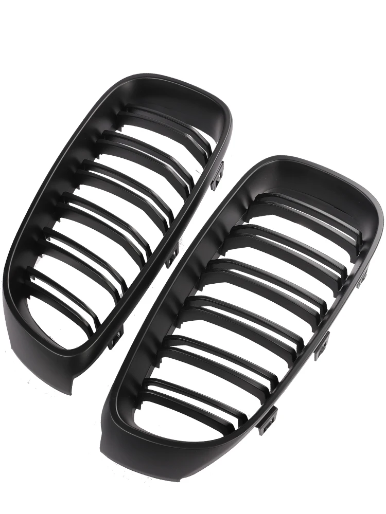 Передний бампер Kindey решетка с двойной платой глянцевый черный гриль для BMW 3-Series Gt