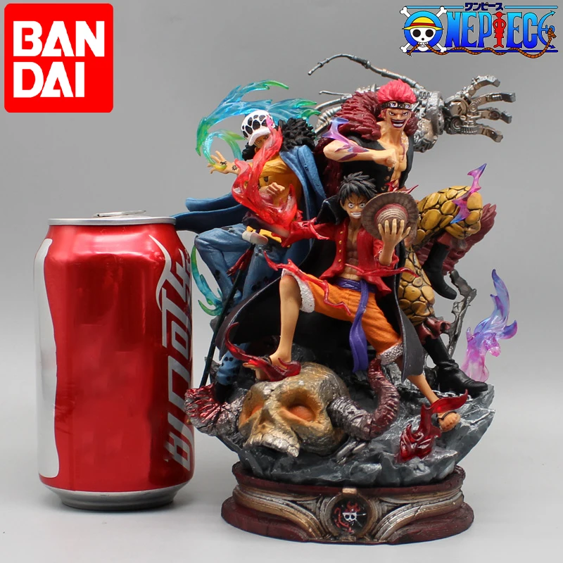 

Anime 22cm One Piece Figure Luffy Law Eustass Kid The Island Of Ghosts Captains Statue Pvc Action Figurine Collection Model Toy