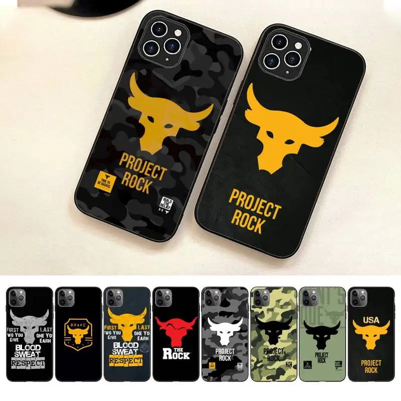 

Project Rock Phone Case For Iphone 7 8 Plus X Xr Xs 11 12 13 Se2020 Mini Mobile Iphones 14 Pro Max Case