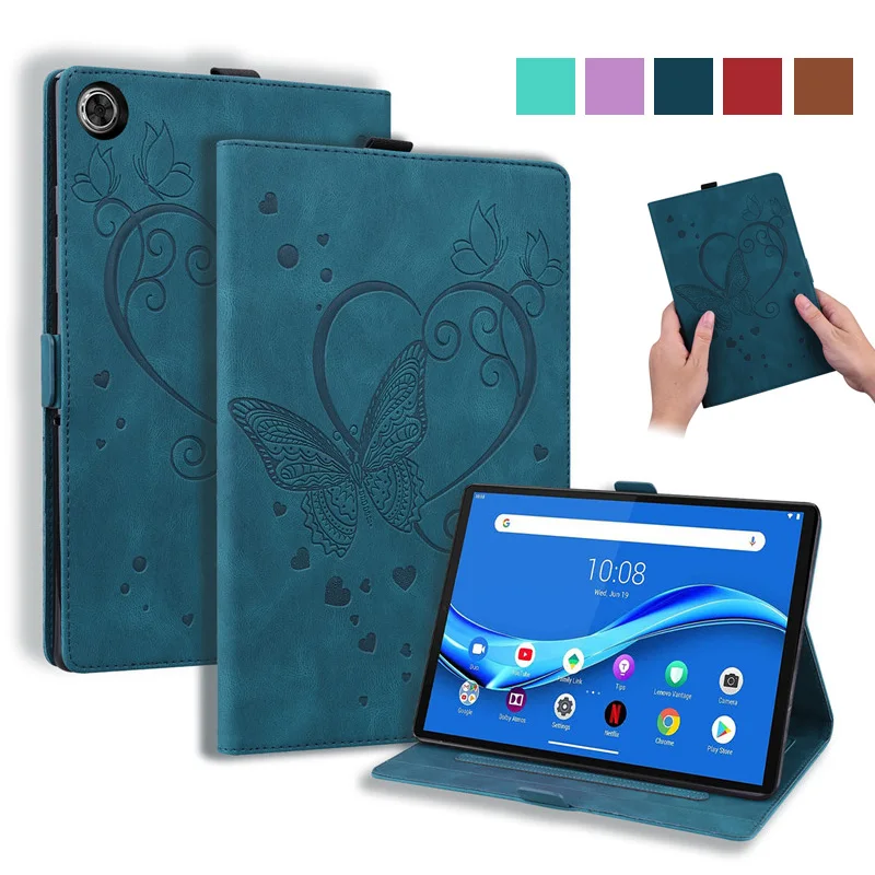 

Чехол для Lenovo Tab M10 Plus 10,6, чехол 3-го поколения, рельефная бабочка, Магнитный чехол для Lenovo Tab M10 Plus 3-го поколения 3, чехол