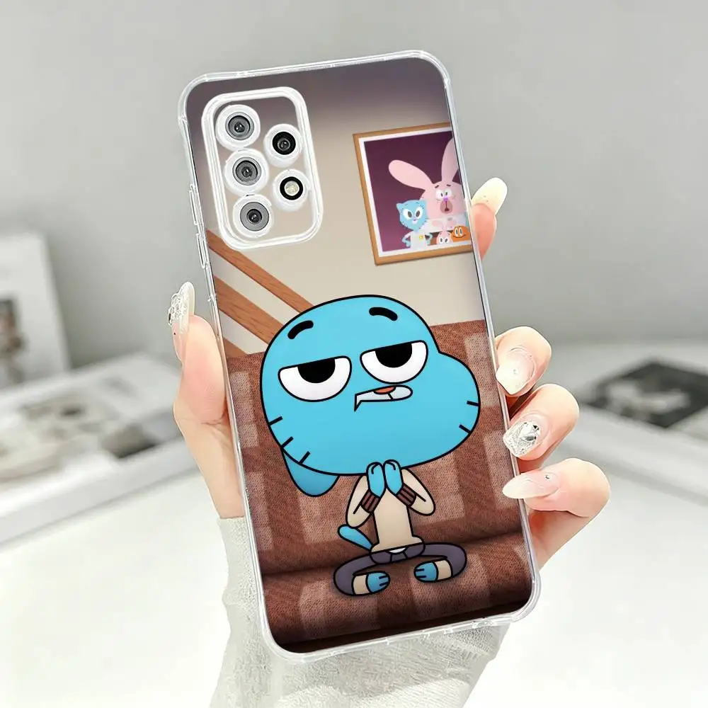 Фото Прекрасный прозрачный мягкий силиконовый чехол G-Gumball W-Watterson для Samsung S25 S24 S23 S22 S21 Plus №5