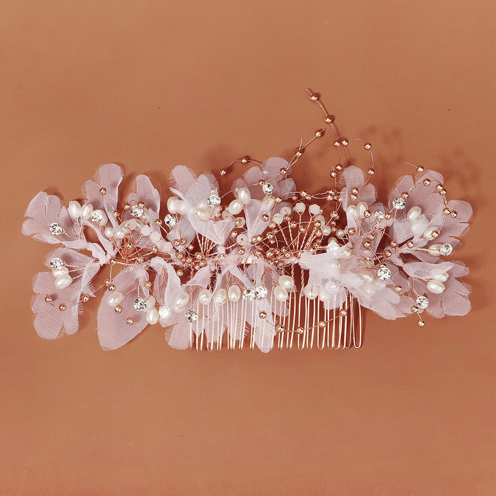 

Женская белая кружевная расческа для волос, свадебные аксессуары для волос с искусственным жемчугом