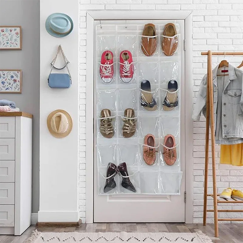 24-кишеньковое отделение для хранения обуви подвесная сумка многослойный