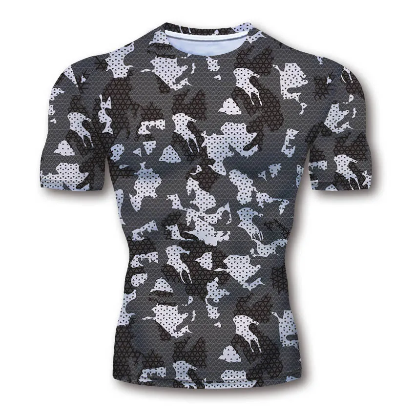 

Camouflage Tactical Men T-shirt Tights Jersey Quick Dry Combat Military Army T Shirt Camo Outdoor Hiking Hunting Tshirt