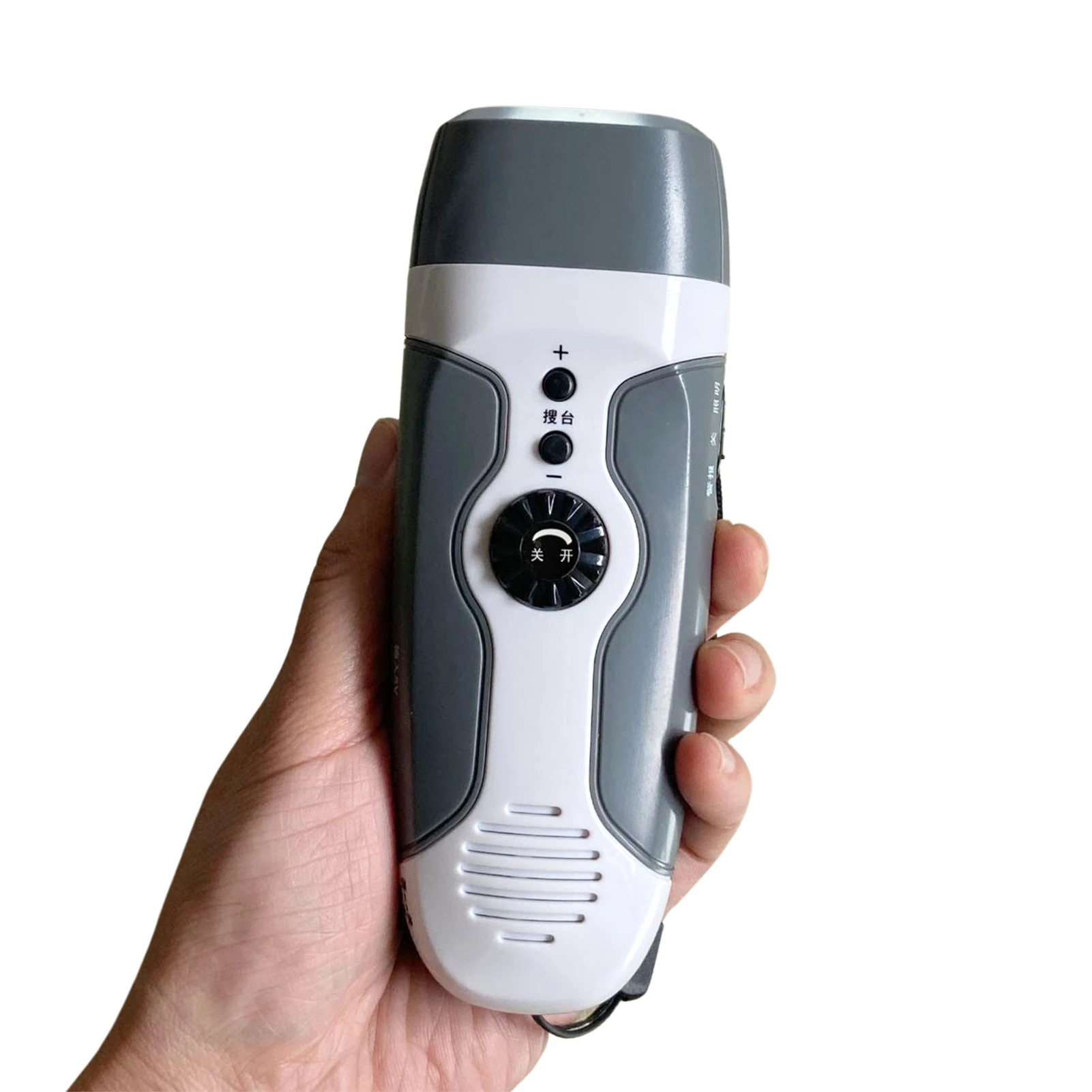 

Multifunctional Hand Radio Solar Crank Dynamo Self Powered FM Weather Radio Emergency Use LED Flashlight Power Bank