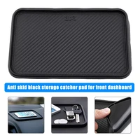 black car front dashboard silicone non slip storage catcher pad mat 200x128mm auto interior front mat organizer 200x128mm