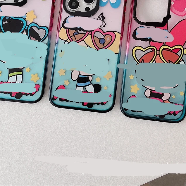 

Gradient Cartoon Girl Phone Case Cover for IPhone 11 12 13 14 Pro Max Case for IPhone 14 Pro Max
