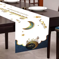 180x35cm eid mubarak table runner ramadan decoration for home islamic muslim party decor ramadan kareem eid al adha gift