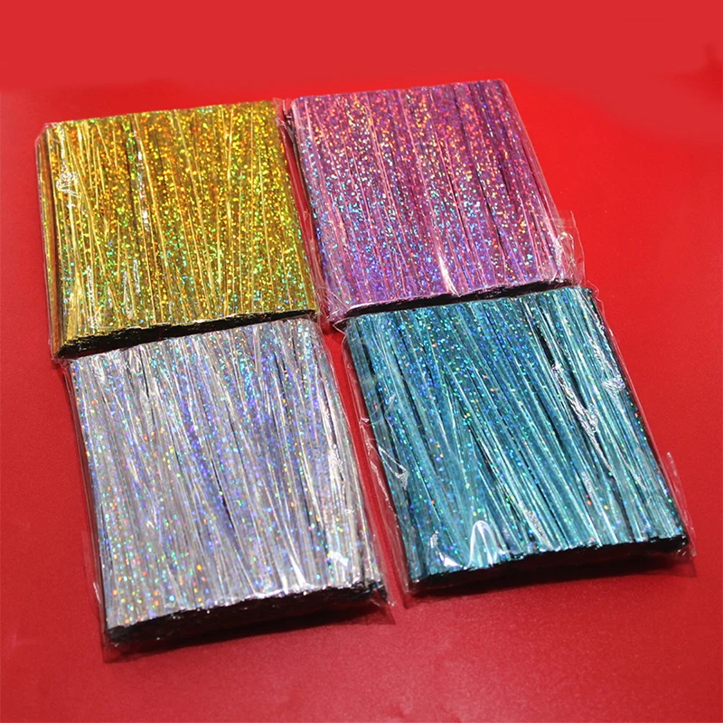 500 шт. твист Галстуки провод 10 см ярко-розовый синий золотой серебряный цвет