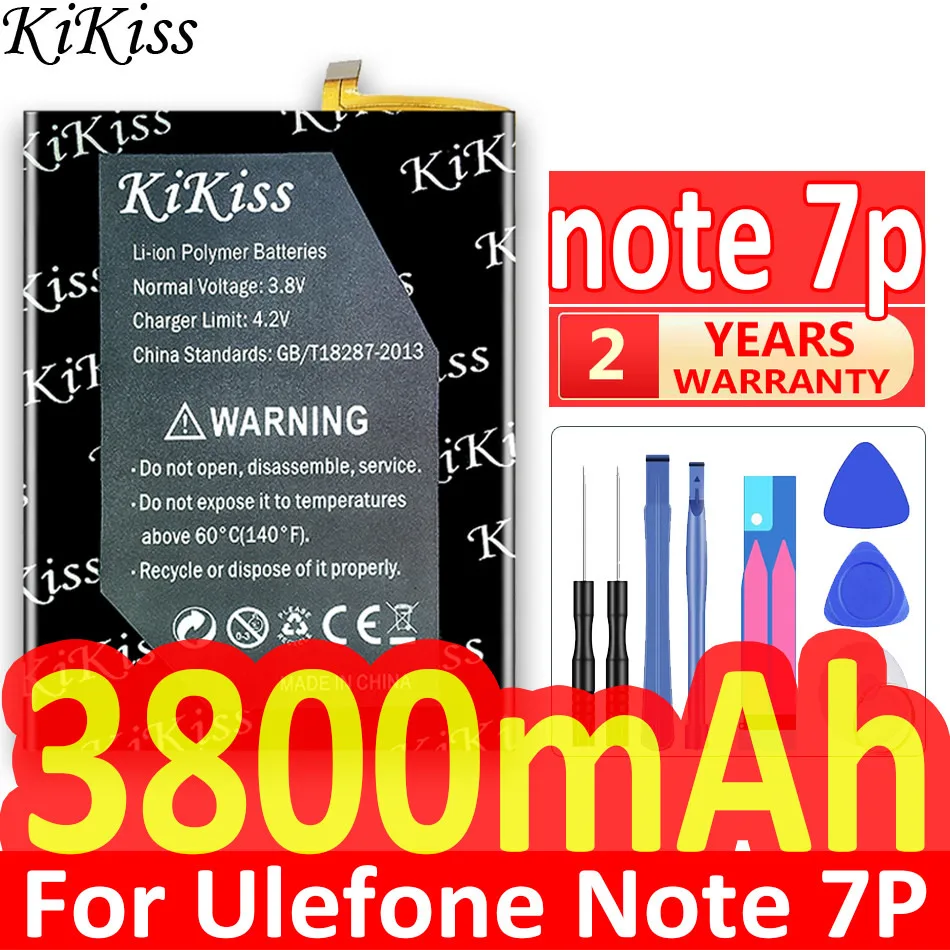 

KiKiss Top Brand 100% New 3800mAh Note 7P Battery for Ulefone Note7P Mobile Phone Battery Batterij