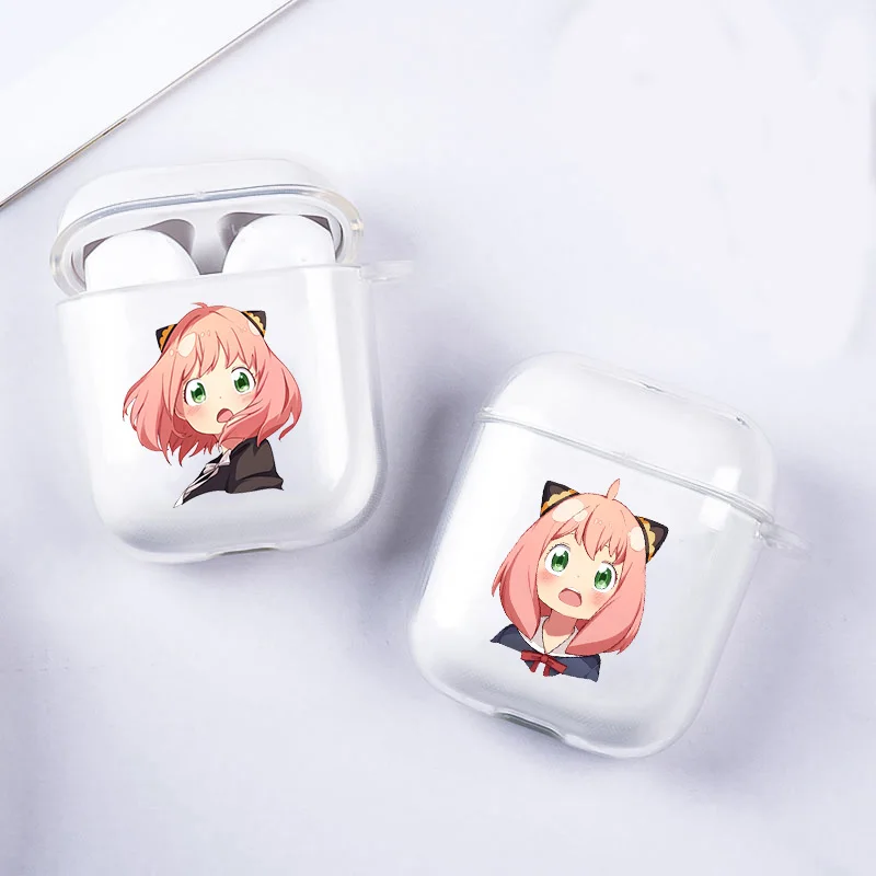 

Japan Anime Spy x Family Anya Forger Case for Airpod Pro 3rd Earphone Case for Airpod 2 1 Clear Protective Cover Accessorie Capa