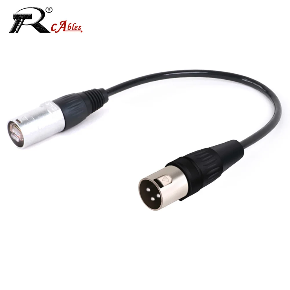 Переходник RJ45 в XLR Ethernet-кабель-удлинитель 3Pin папа 8P8C CAT5/5E сетевой разъем