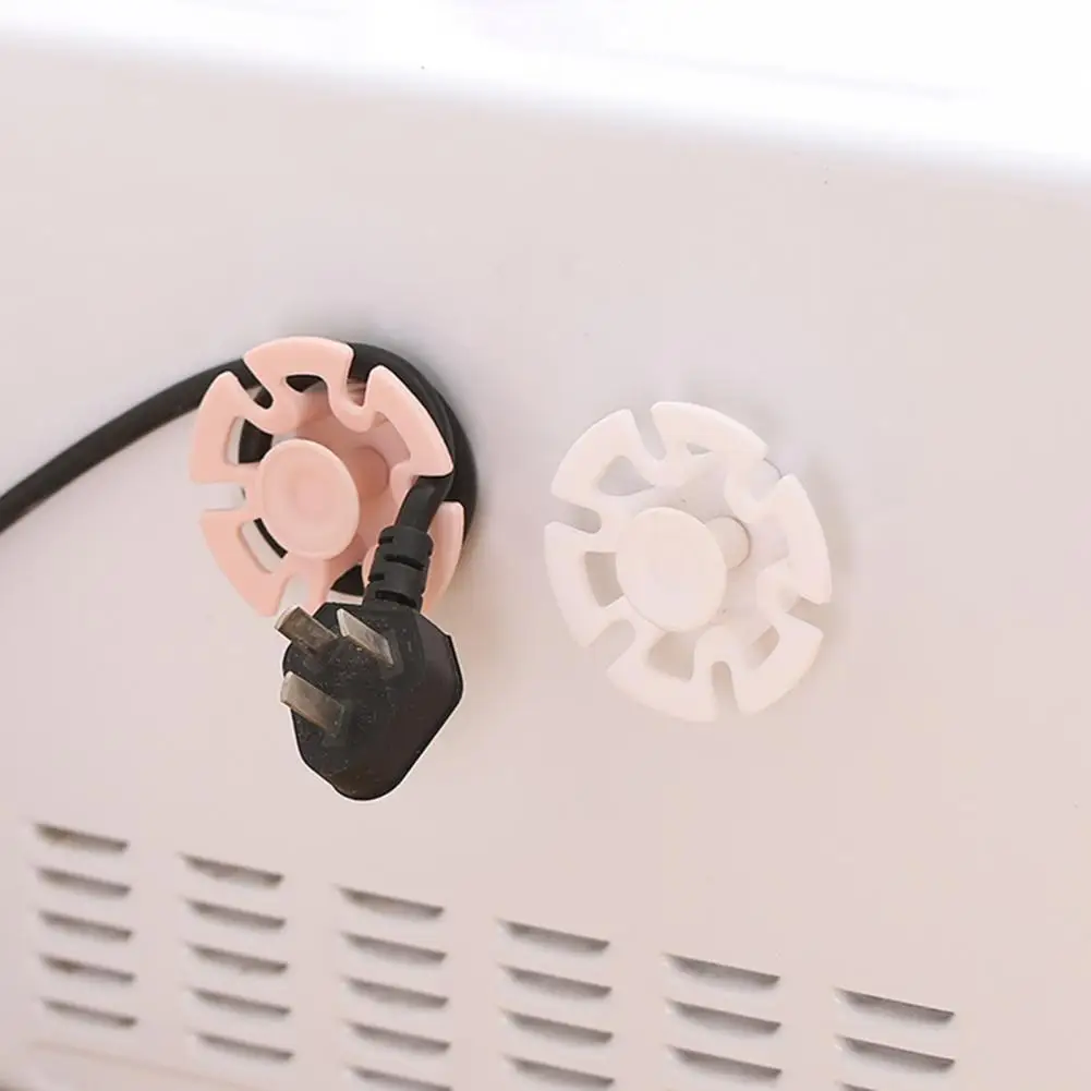 

10Pcs Plug Holders Hook Storage Punch-free Space-saving Anti-winding Traceless Wire Managers Cable Retainer Clips Organizer