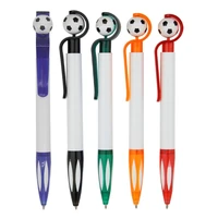 football ballpoint pen with pocket clip detachable refillable 1 0 bullet nib smooth writing football gift for kid drop shipping
