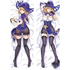 Игра геншин ударно Лиза Косплей дакимакура обнимающая подушка для тела Чехол Двусторонняя наволочка с принтом аниме Подушка Чехол