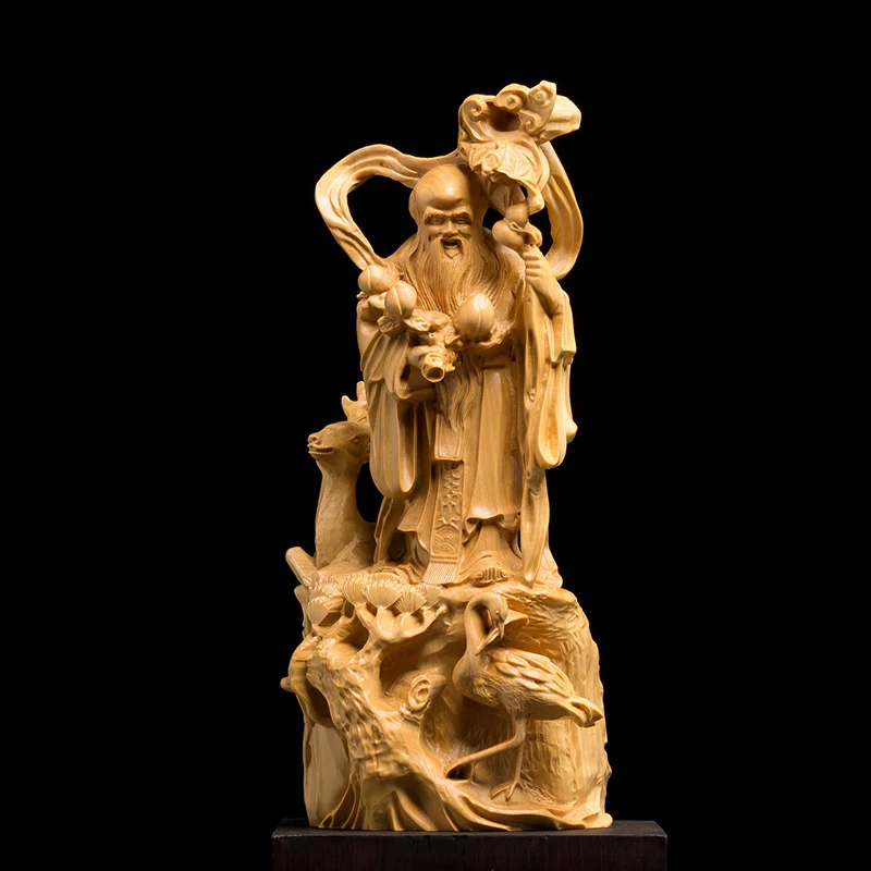 

Статуя Shou Xing в китайском стиле 17 см, резьба по дереву, старинная звезда на день рождения, резьба по дереву, резьба по дереву, ремесла, украшени...