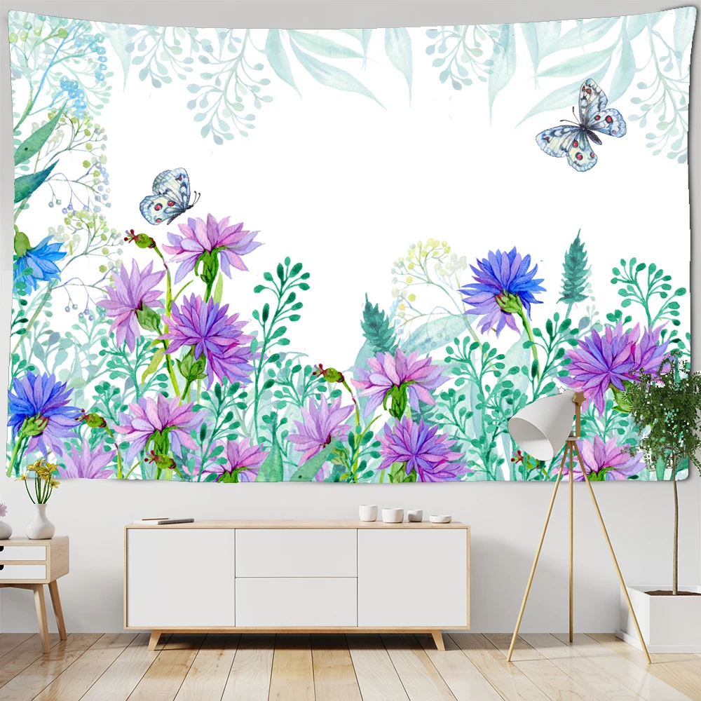 

Фон для фотографирования в скандинавском стиле с цветочным оформлением