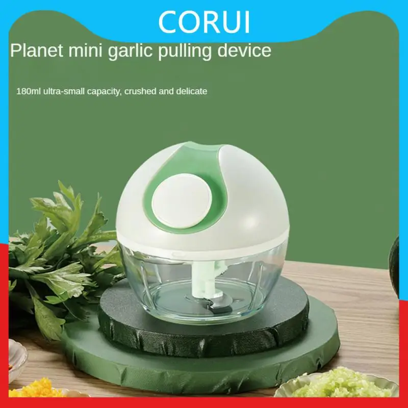

170ml High-quality Steel Meat Grinder Household Garlic Cutter Corrosion Resistance Baby Food Supplement Cooking Machine Abs