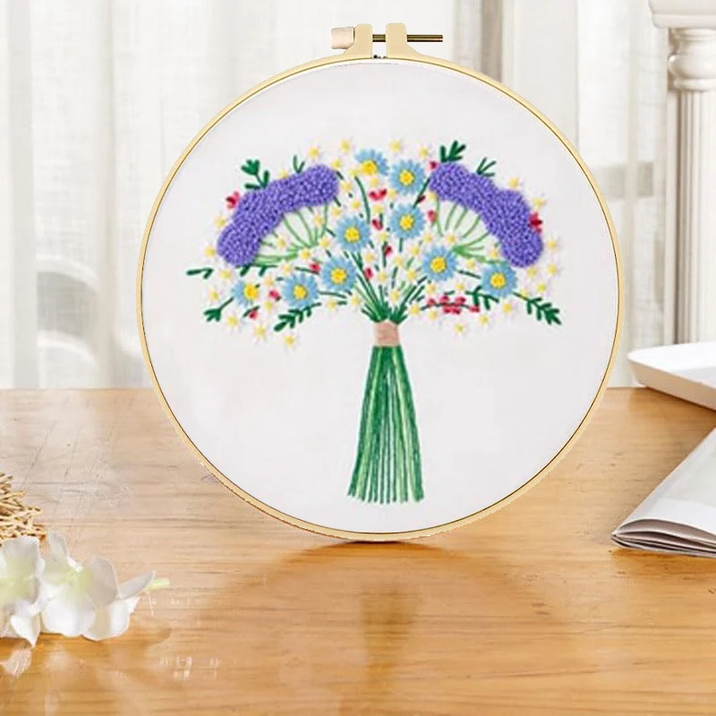 Набор для вышивания 5 предметов легкая установка начинающих набор обучения