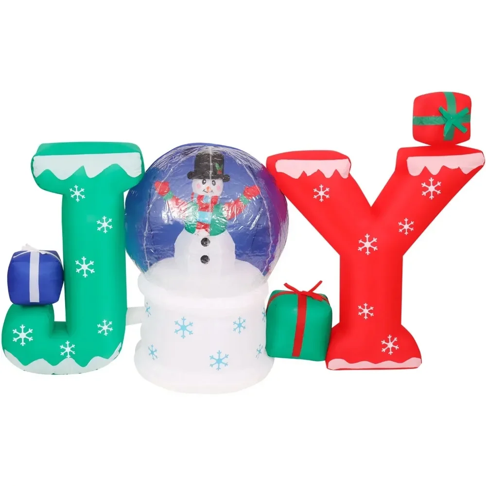

4,5 футов Рождественский Снежный шар, надувной со светильниками, праздничные уличные выдувные украшения, украшение в виде стакана
