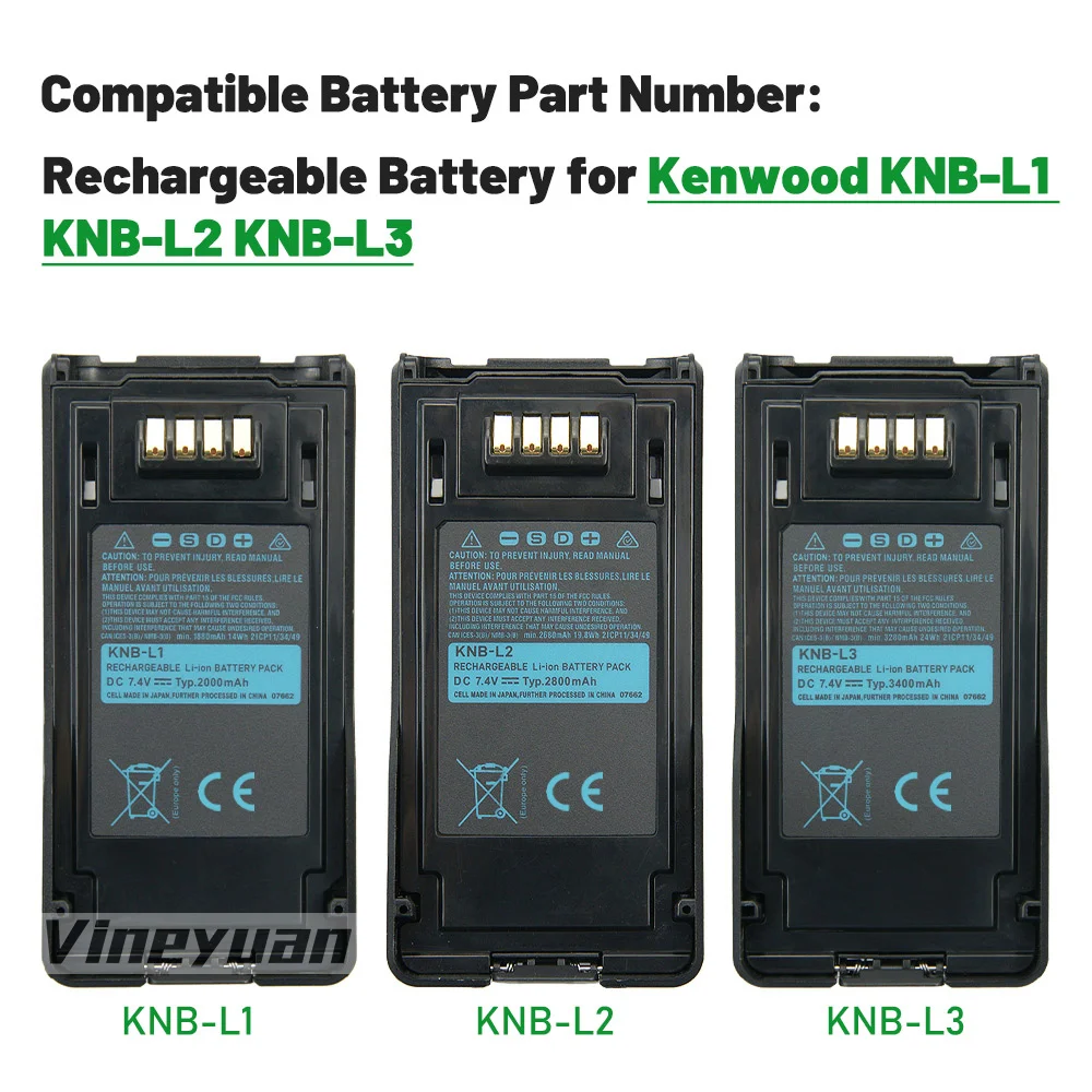 KNB-L1 2000 мАч 7 4 В сменный аккумулятор для Kenwood NX-5000 NX-5200 NX-5300 NX-5400 серии VP6430 VP6230 TK-5320