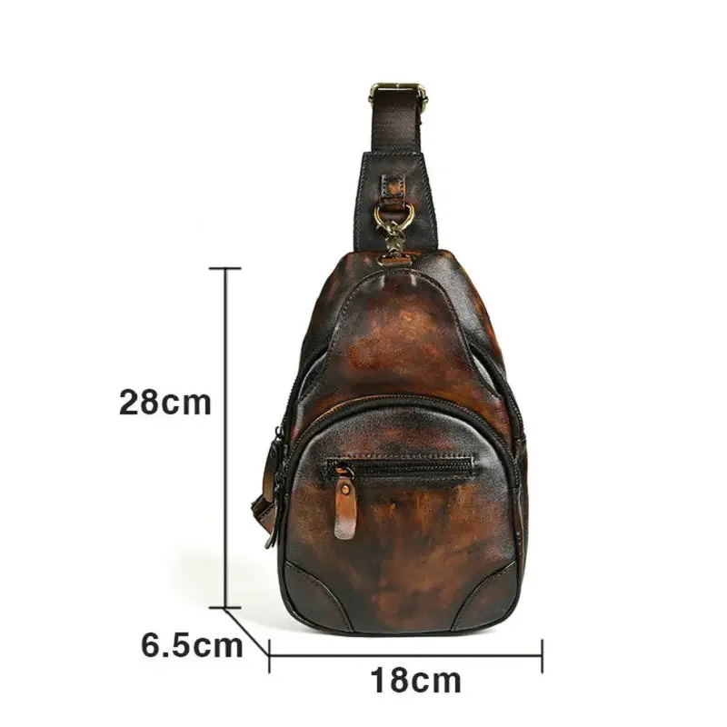 Рисунок 6 - Винтажная Мужская нагрудная сумка из натуральной кожи