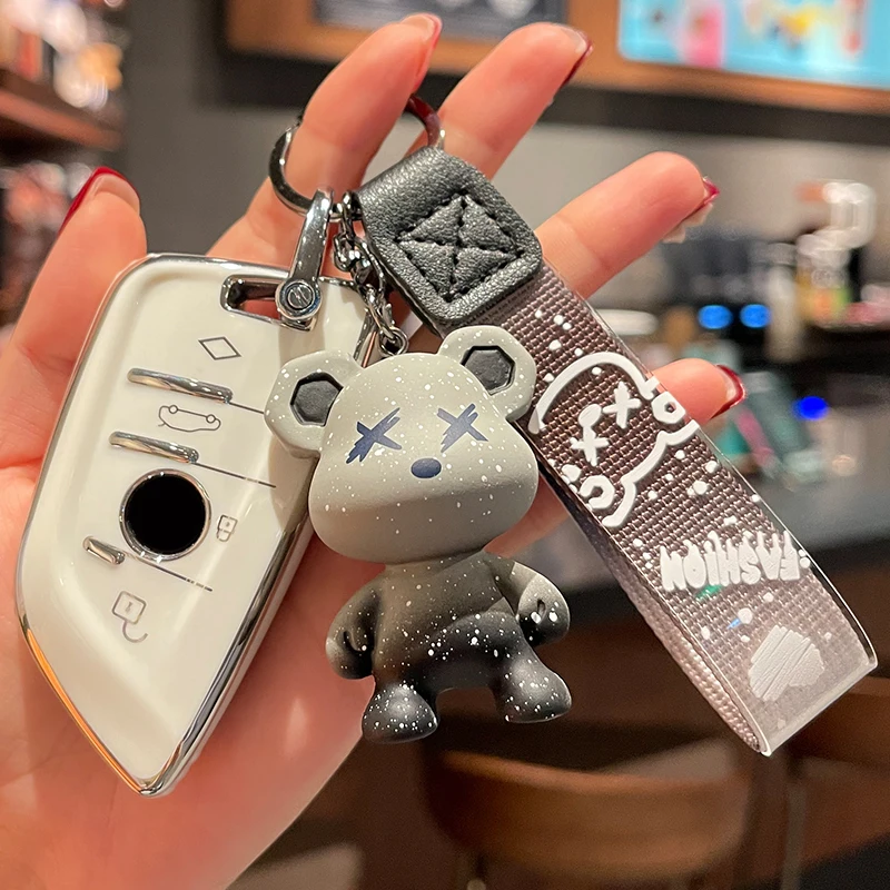 

Car Remote Key Case Cover Shell Fob For BMW X3 X5 X6 F30 F34 F10 F20 G20 G30 G01 G02 G05 F15 F16 1 3 5 7 Series M3 M4 KeyChain