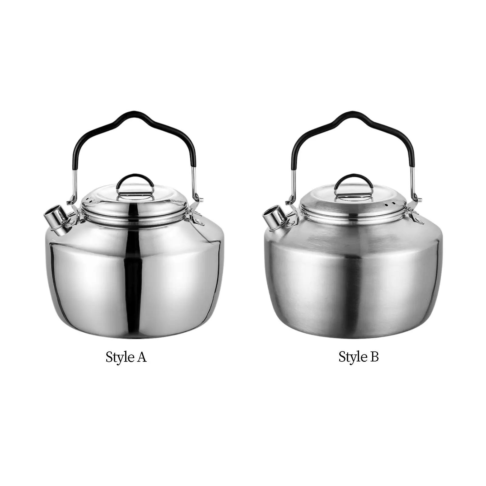 

Outdoor Camp Kettle Teapot 1.Short Spout Sturdy Practical Tea Kettle