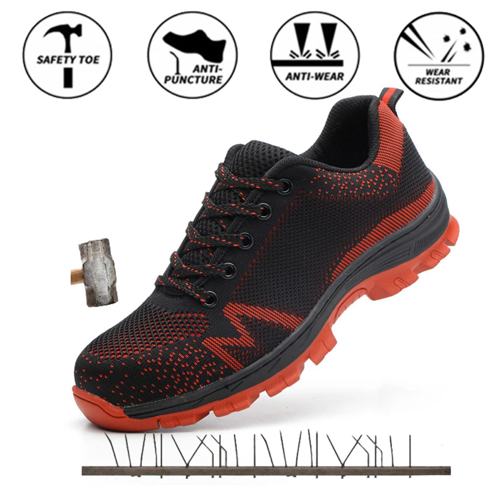 

Safety Work Shoes Breathable Safety Shoes Anti-piercing Site To Help Low Slip Resistant Safety Shoes