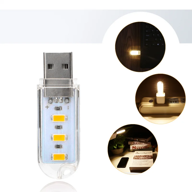Лампа с USB-разъемом для компьютера маленький светильник чтения USB-зарядкой и