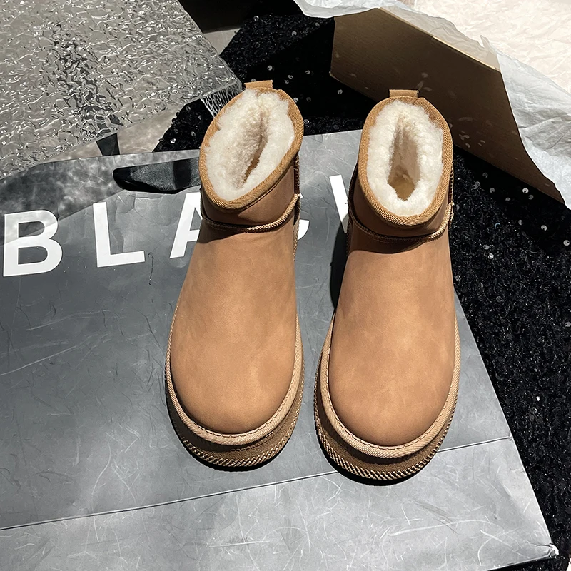 Женские ботинки австралийская зимняя обувь для женщин женские зимние 2024 кожаные