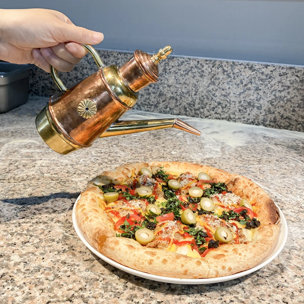 Чистая кожа изысканная 450 мл медная итальянская бутылка оливкового масла банка