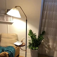 floor lamp with tabletray bedside reading lamp with usb port wireless charger for bedroom living room or office