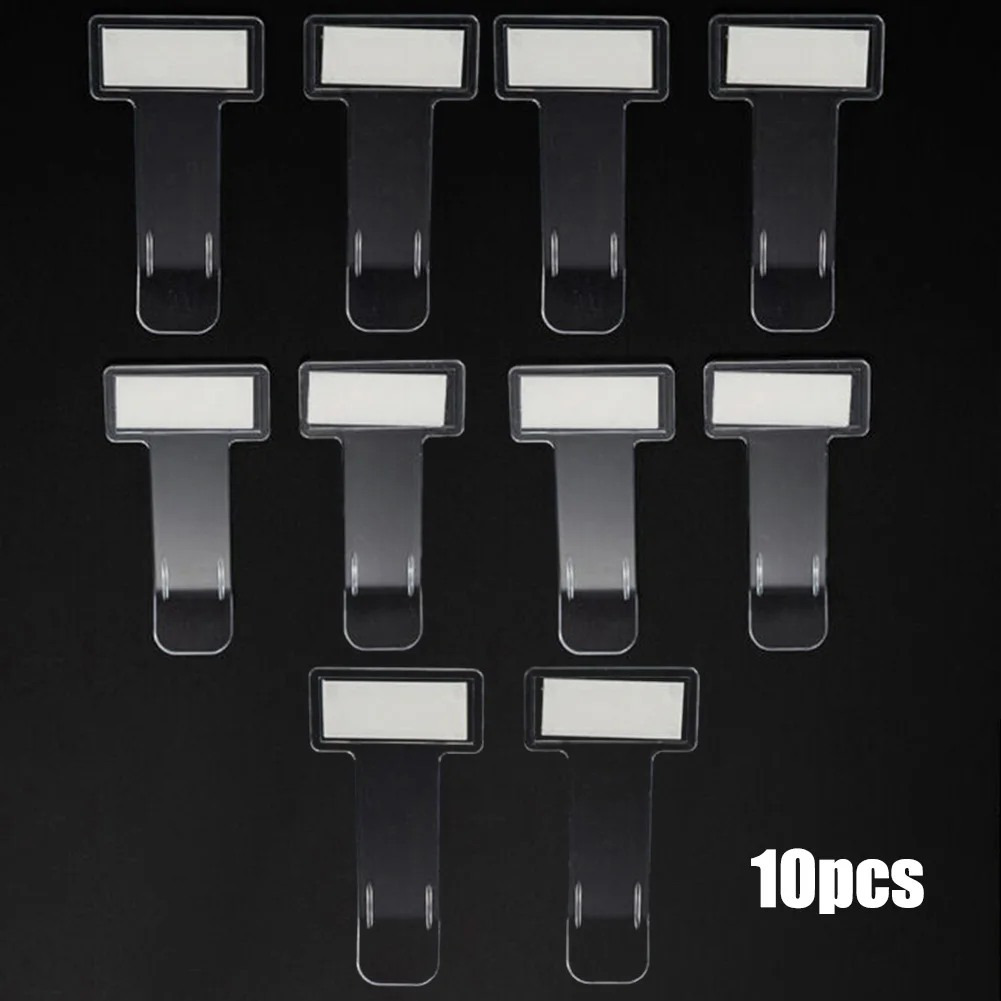 

10Pcs Universal Car Vehicle Folder Ticket Holder Mount Transparent Ticket Clip Interior Accessories For Car Stowing Tidying