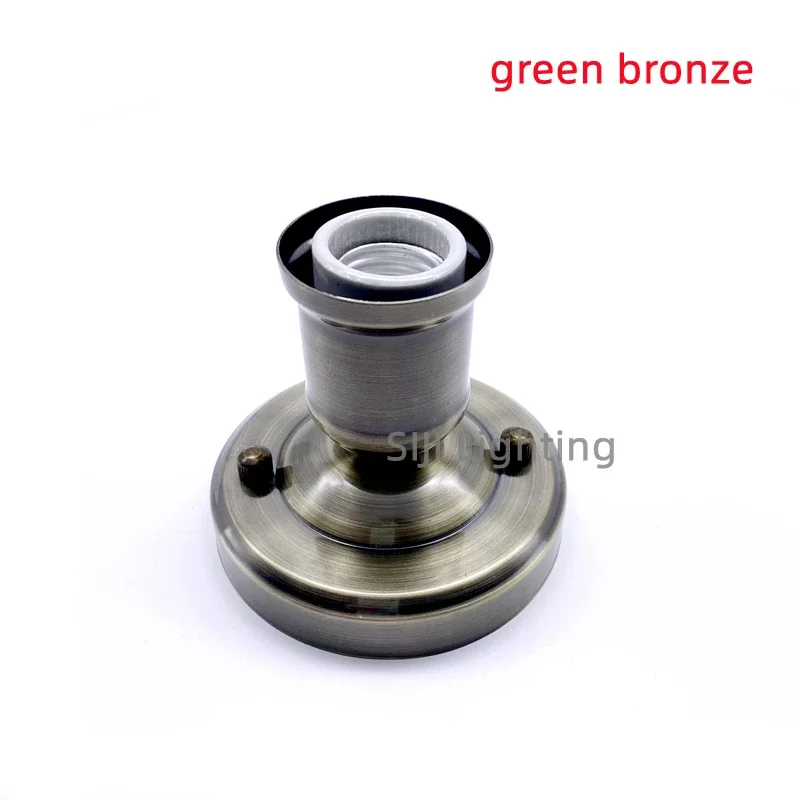 Бронзовая основа для лампы E27 керамический держатель винтажный потолочный навес