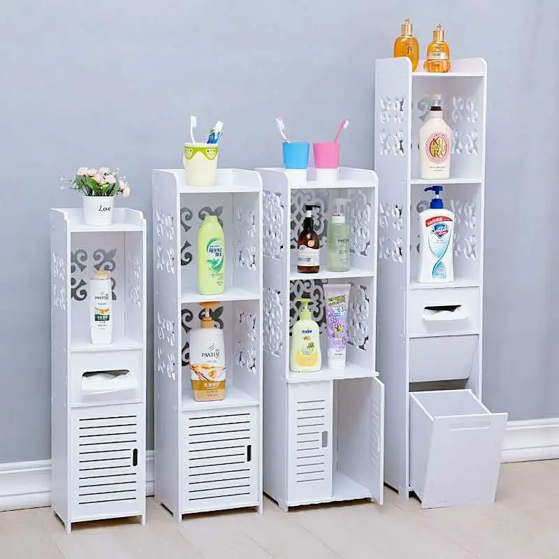 Водонепроницаемый шкаф для хранения ванной комнаты напольный стеллаж в комнате