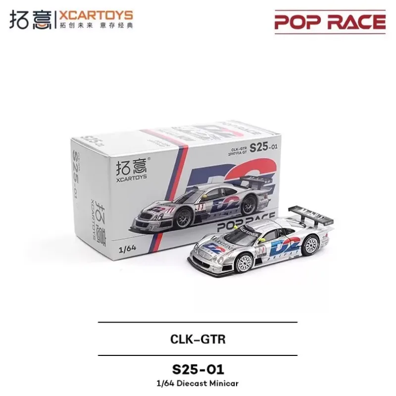 Фото Модель автомобиля из сплава 1:64 - Mercedes CLK-GTR 1997 FIA GT Racing Livery - S25-01 Коллекционный предмет для демонстрации - Игрушка для мальчиков №1