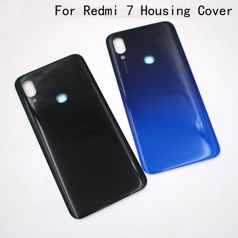 

Back Glass Rear Cover For Xiaomi Redmi 7 Battery Cover Door Replacement Housing Case Repair Parts For Redmi7 With Stickers+Logo