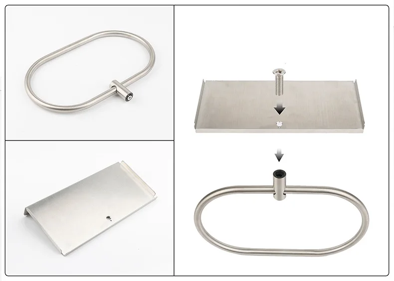 Кольцо для полотенец из нержавеющей стали 304 без пирсинга вешалка аксессуары