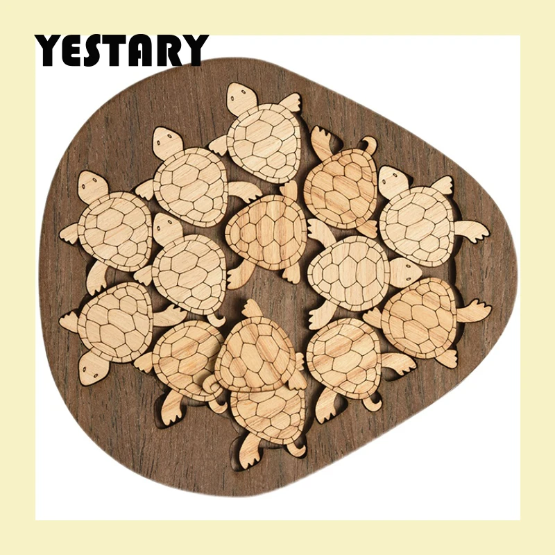 

YESTARY 3D Wooden Animal Puzzle Toys Brain Tease Jigsaw Puzzle Toy Board Games High Difficulty Tangram Puzzle Toy For Adult Gift