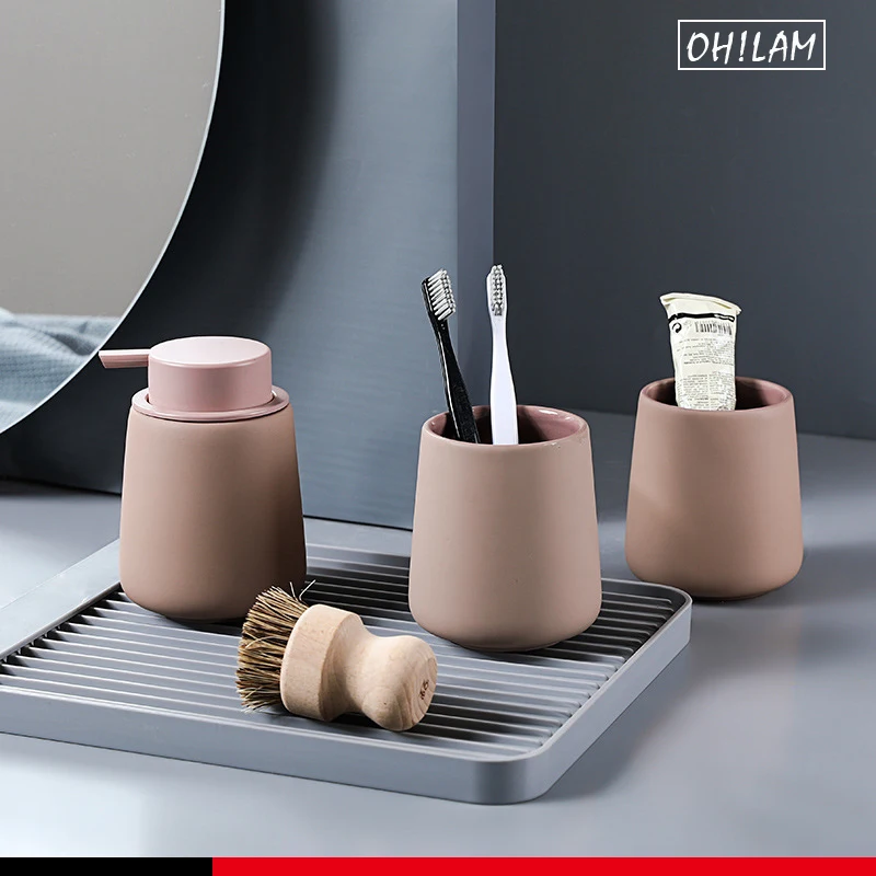 

Керамическая искусственная кухонная раковина для ванной комнаты, вмещает насос для мыла 350 мл