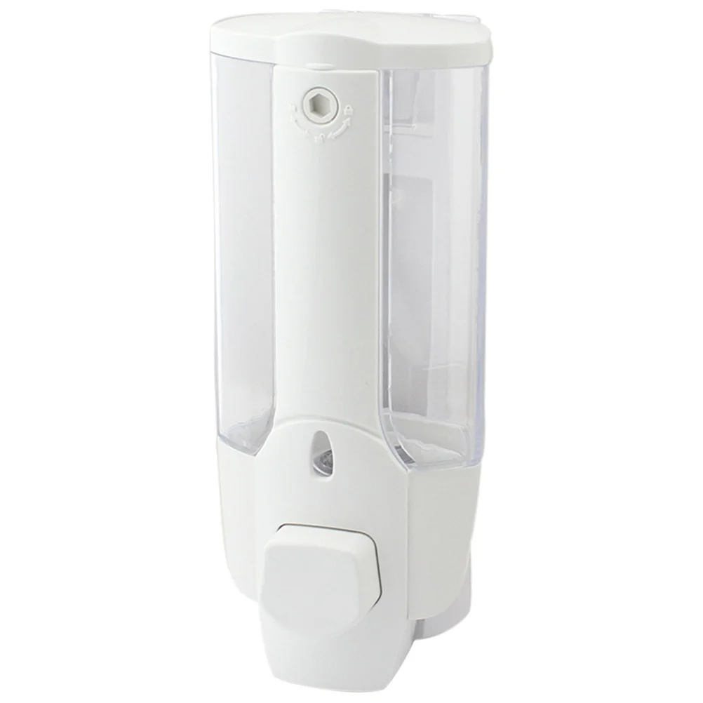 

1pc Soap Dispenser Single Head Wall Mounted 350ml Manual Sanitizer Lotion Pump Soap Box with a Lock for Hotel Home