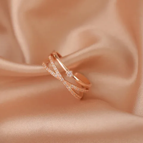 Женское кольцо с жемчугом и цирконием LATS, роскошное, золотистого цвета, 2021, винтажное, сексуальное, открытое, вечерние, модное, элегантное, ювелирное изделие, подарки