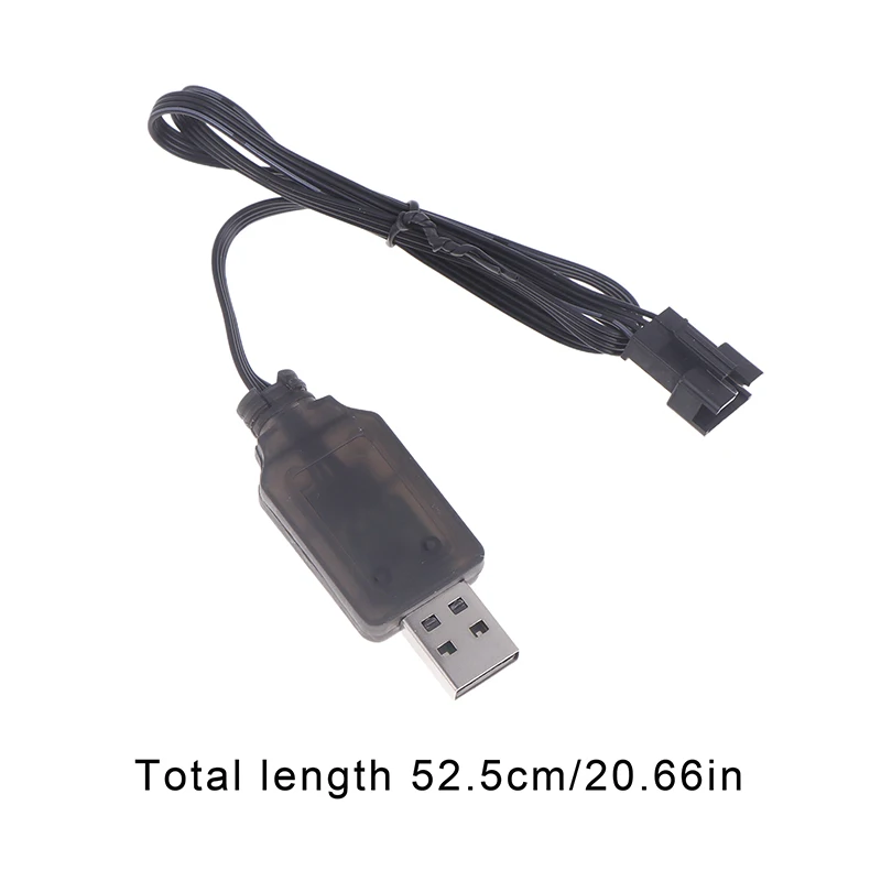 Фото 1 шт. Зарядное устройство USB с разъемом SM-4P 7.4В для аккумулятора RC-автомобиля DE36W DE65 HM202 EC08 EC16 и электрического гель-бластера M416. №2