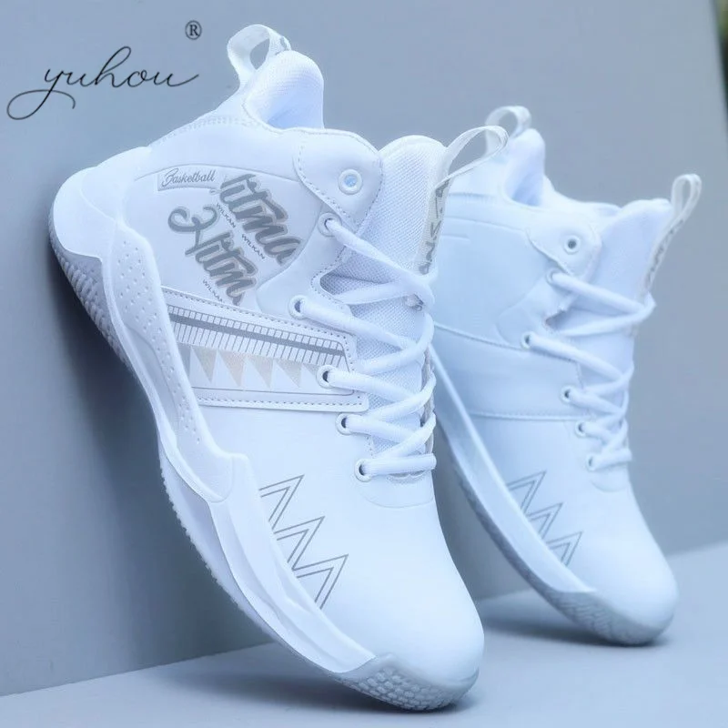 

Мужские высокие кроссовки для баскетбола, нескользящая Удобная Уличная обувь, спортивные тренировочные ботинки